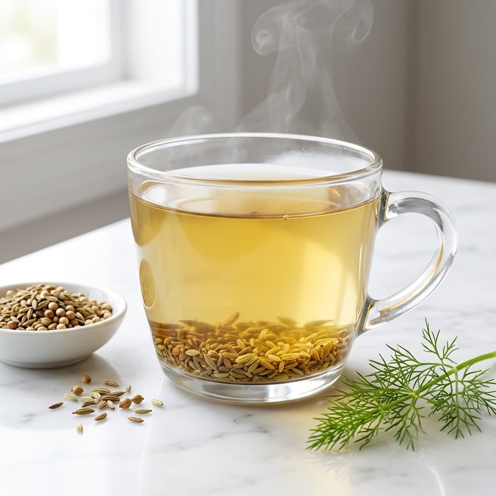 सीसीएफ चाय (जीरा धनिया सौंफ चाय)