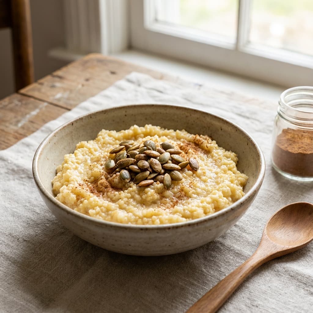 मसालेदार बाजरा दलिया (कफ नाशक)