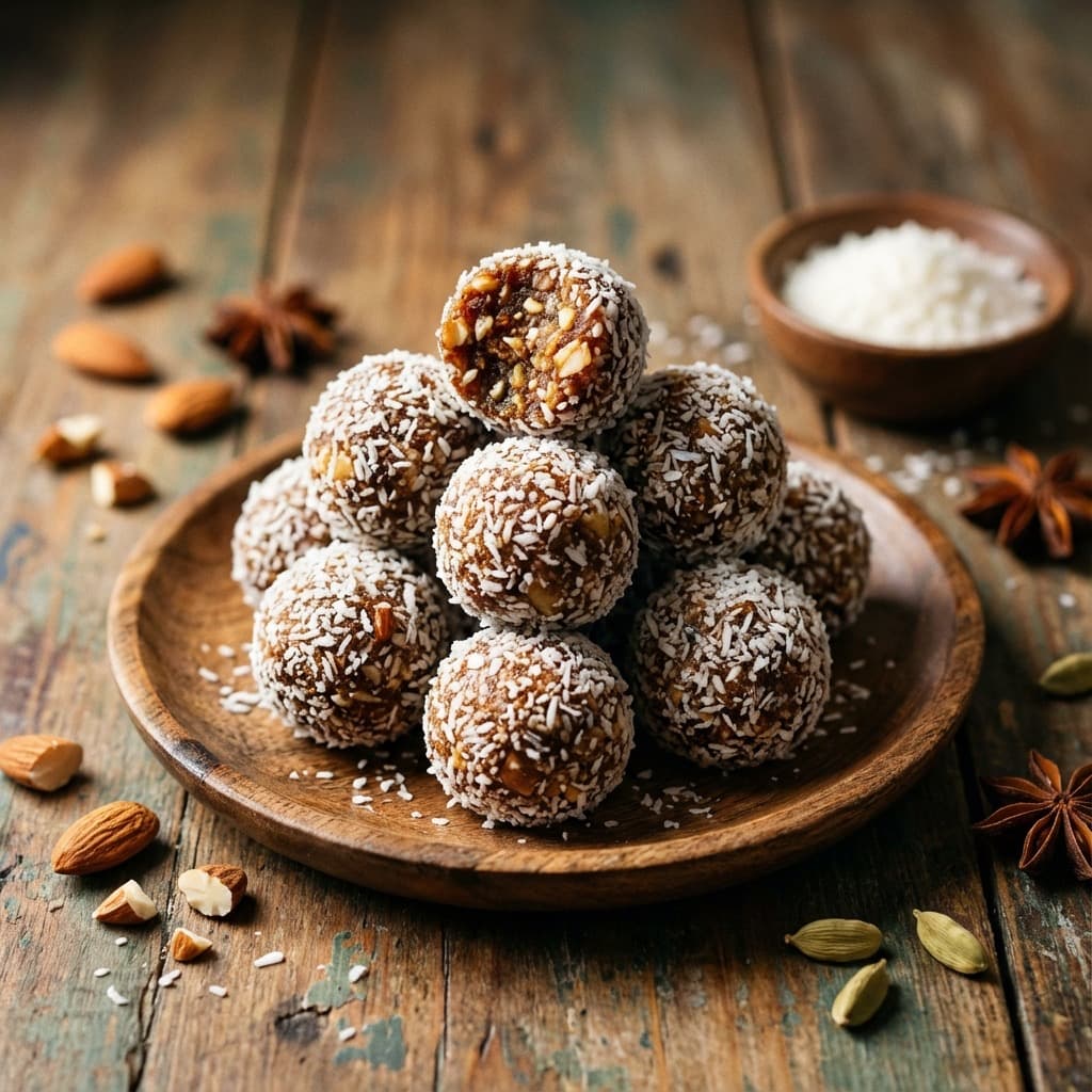 आयुर्वेदिक खजूर एनर्जी बॉल्स (ओजस बॉल्स)