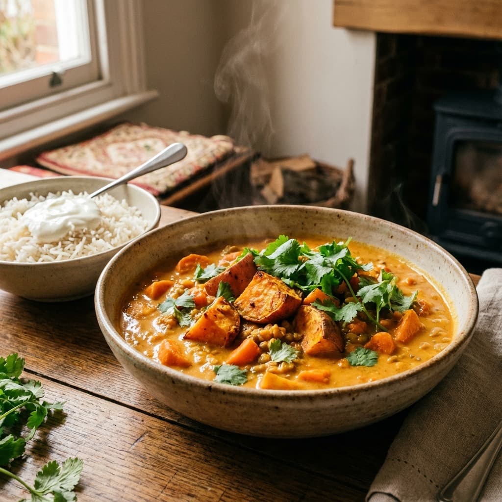 शकरकंद मसूर करी (वात शामक)